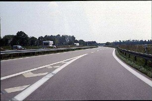 Ausfahrt aus Tangente Südwest (Kehl Richtung Basel) zu Nebenfahrbahn West (Karlsruhe Richtung Basel)