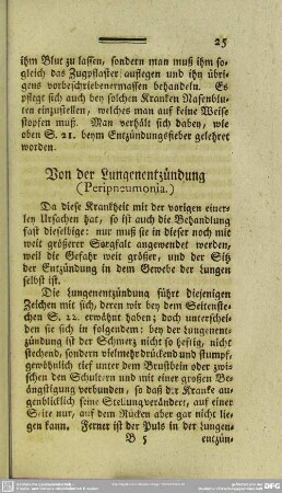 Von der Lungenentzündung (Peripneumonia.)