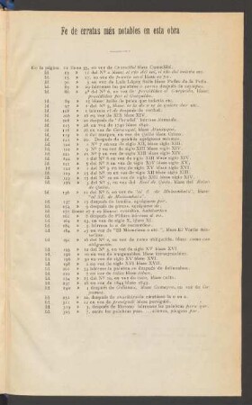 Fe de erratas más notables en este obra