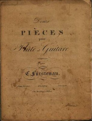 Douze pièces pour flûte et guitare : oeuv. 35, 4