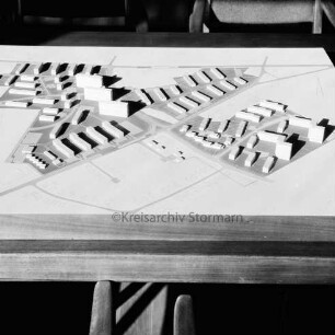 Architekturmodell des Gebietes zwischen der Segeberger Chaussee, Tangstedter Landstraße und der Landesgrenze zu Hamburg