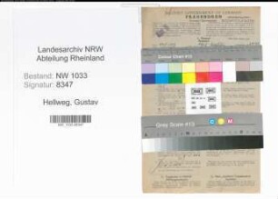Entnazifizierung Gustav Hellweg , geb. 25.11.1895 (Polizeibeamter)