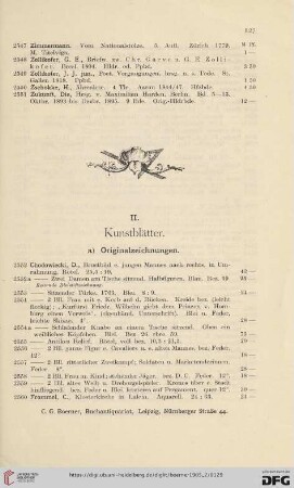 II. Kunstblätter (Nr.2552-2765)