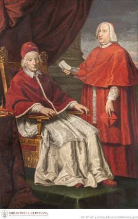 Doppelbildnis von Papst Clemens XII. und Kardinal Neri Maria Corsini
