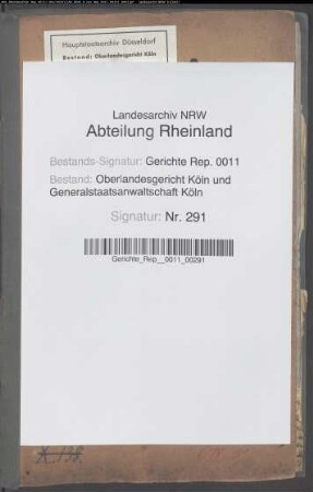 Personalakte: Cardauns, Eugen A.