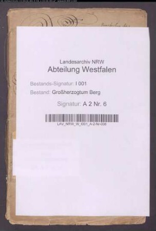 Die Familiennamen der Juden. (Nachakten der Landesdirektion)