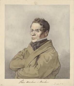 Bildnis Vischer, Peter (1779-1851), Kunstsammler, Zeichner, Kupferstecher