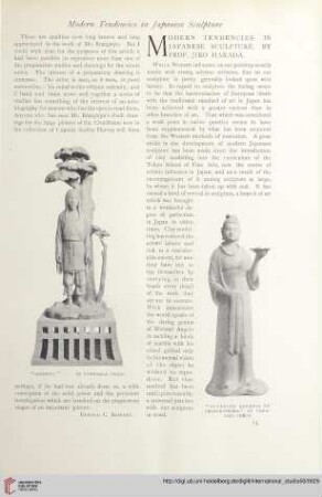 Modern tendencies in Japanese sculpture