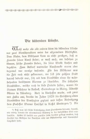 Die bildenden Künste.