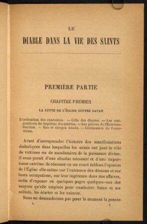 Première Partie