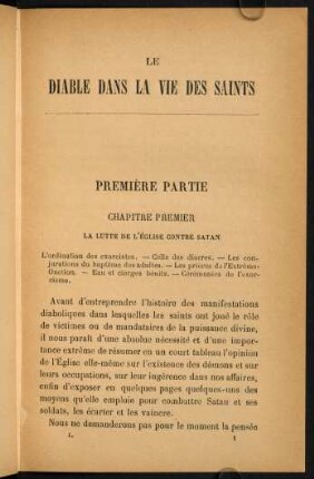 Première Partie