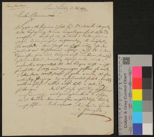 Brief von Franz Brentano an Clemens Brentano