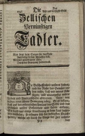 1742. Das Acht und dreißigste Stük.