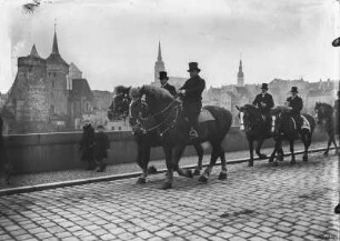 Bautzen. Osterreiter auf der Kronprinzenbrücke