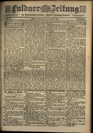 Ausgabe vom Donnerstag, den 08. November 1900.