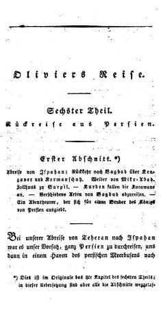 Rückreise aus Persien.