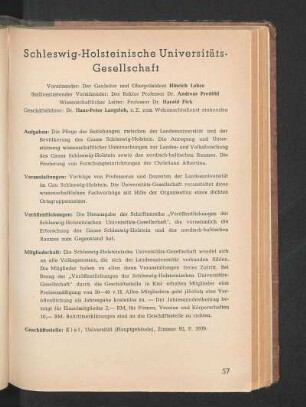 Schleswig-Holsteinische Universitäts-Gesellschaft
