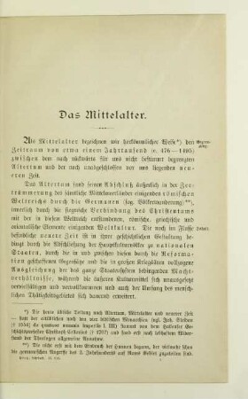 Das Mittelalter