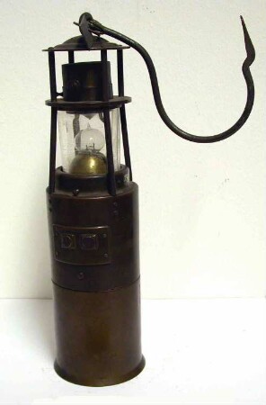 Elektrische Grubenlampe mit Schlagwetteranzeiger