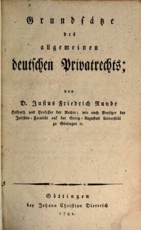 Grundsätze des allgemeinen deutschen Privatrechts