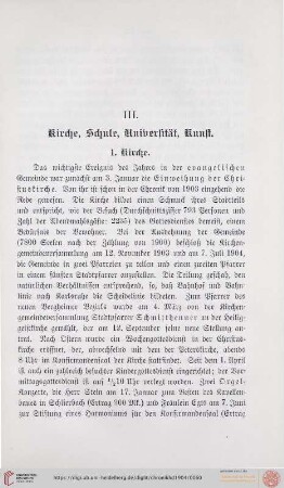 III. Kirche, Schule, Universität und Kunst