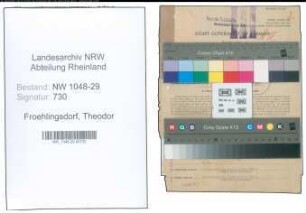 Entnazifizierung Theodor Froehlingsdorf , geb. 30.01.1904 (Beamter)