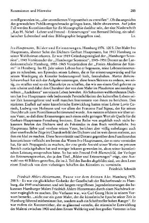 Hauptmann, Ivo :: Bilder und Erinnerungen : Hamburg, Seehafen-Verlag Blumenfeld, 1976