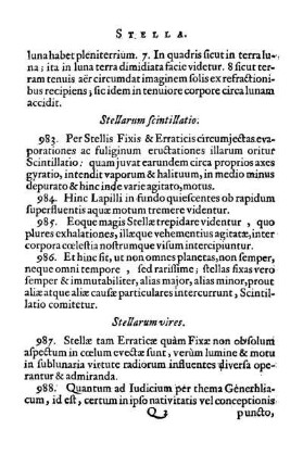 Stellarum scintillatio.