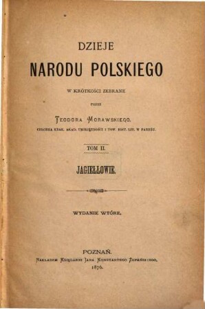 Dzieje narodu polskiego w krótkości zebrane : Wydanie wtóre, 2