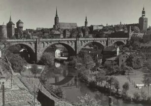 Bautzen, Kronprinzenbrücke (ab 1949 Friedensbrücke), Ansicht