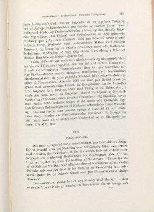 VIII. Tiden 1690-99.