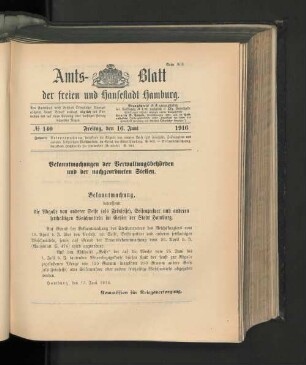 No. 140, 16. Juni 1916
