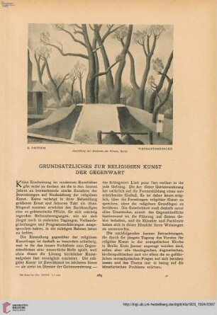 39: Grundsätzliches zur religiösen Kunst der Gegenwart