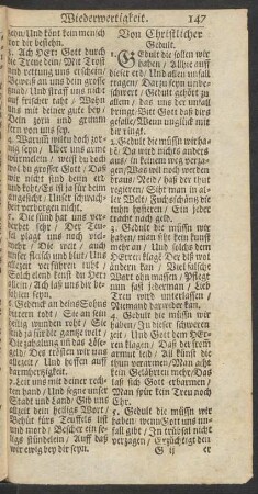 Von Christlicher Gedult.