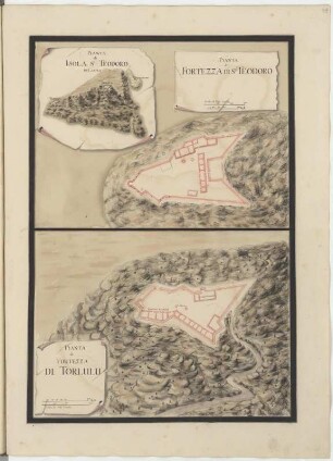Pianta di Fortezza di St: Teodoro