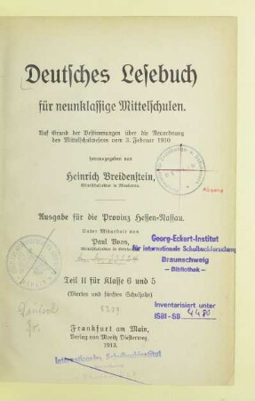 Teil 2 für Kl. 6 u. 5: (Viertes und fünftes Schuljahr)