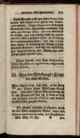 III. Von den Würkungs-Craysen aller Geister.
