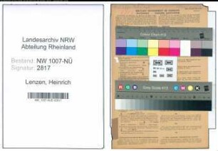 Entnazifizierung Heinrich Lenzen , geb. 06.03.1922 (Buchhalter)