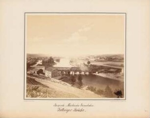 Bergisch-Märkische Eisenbahn. Ruhrbrücke, Kettwig: Ansicht