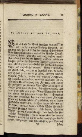 VI. Dicunt et non Eaciunt.