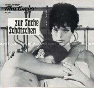Programmzeitschrift "Illustrierter Film-Kurier" zu dem deutschen Film "Zur Sache Schätzchen" über das Leben junger Menschen in München-Schwabing