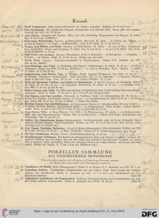 Porzellan-Sammlung (Nr. 19-133)