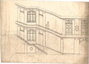 Pfann, Paul; München, Prinzregentenstr. 8; Haus Hartl - Treppenaufgang (Ansicht)