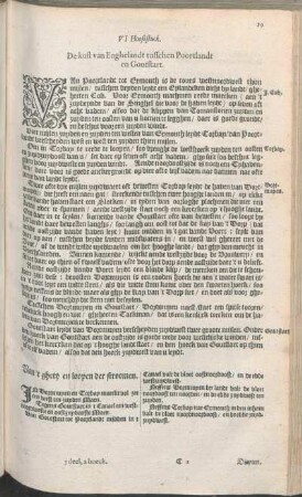 VI Hooftstuck. De kust van Enghelandt tusschen Poortlandt en Goutstart.