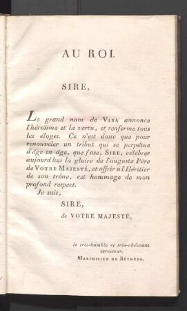 Au Roi.