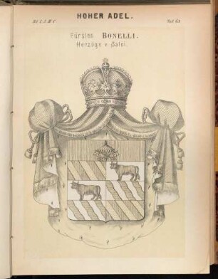 Taf. 63. Fürsten Bonelli. Herzöge v. Salci.