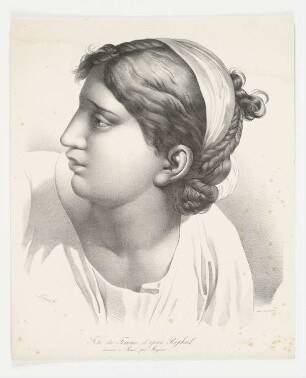Tête de femme d’apres Raphaël