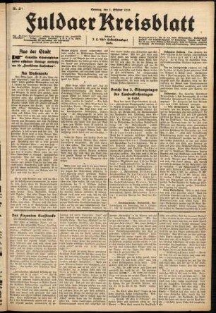 Ausgabe vom Sonntag, den 05. Oktober 1924.