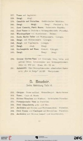 D. Boudoir (Nr. 352-435)