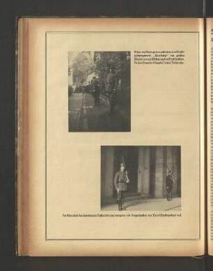 Im Ehrenhof des Hamburger Rathauses zog morgens ein Doppelposten der Bereitschaftspolizei auf.